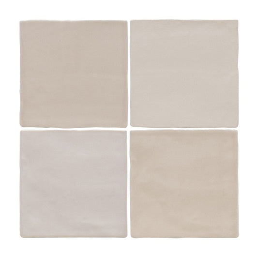 Wandtegel Sottocer SENSE Nude Beige 13×13 cm (doosinhoud 0.5m2)1