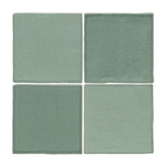 Wandtegel Sottocer SENSE Oxid Groen 13×13 cm (doosinhoud 0.5m2)1