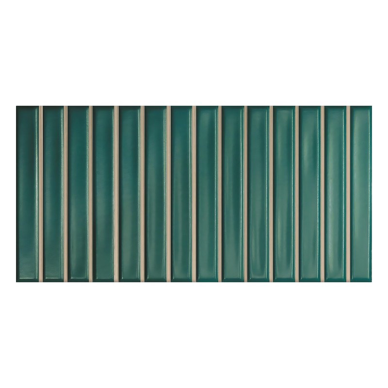 WOW SWEET BARS TEAL MAT Wandtegel 12,5×25 cm (doosinhoud 0.438 m2)1