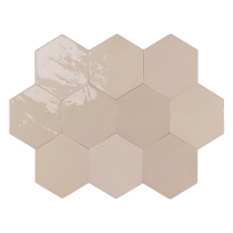 WOW ZELLIGE HEXA NUDE Wandtegel 10,8×12,4 cm (doosinhoud 0.382 m2)2