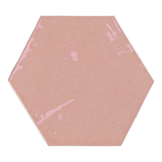 WOW ZELLIGE HEXA PINK Wandtegel 10,8×12,4 cm (doosinhoud 0.382 m2)1
