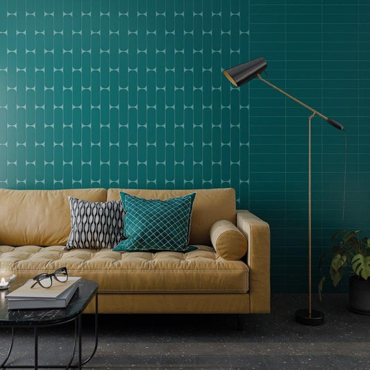 Wandtegel Wow GRACE Teal Mat 7.5×30 cm (doosinhoud 0.488 m2)2