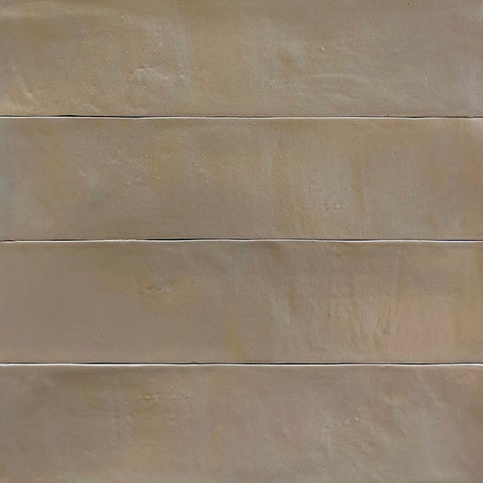 Wandtegel Revoir Paris PROVENCE Taupe Uni 6.2×25 cm (doosinhoud 0.32 m2)2