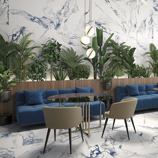 GEO TILES CRASH Vloertegel Blue Mat 120×120 cm (doosinhoud 1.44 m2)2