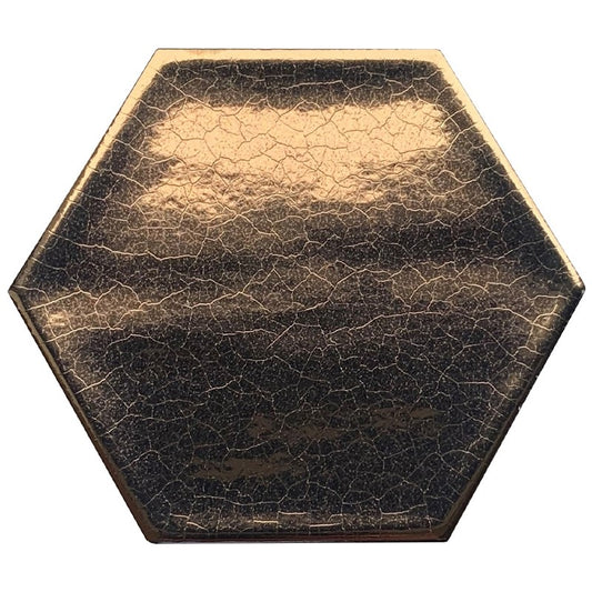 Wandtegel Heritage Retiro Hexagon Gold 10.8×12.4 cm (doosinhoud 0.64 m2)1
