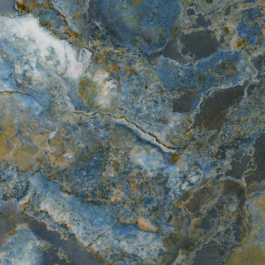 Vloer- en Wandtegel PULIDO Marmerlook Atlantida Blauw 120×120 cm (doosinhoud 1.44 m2)1