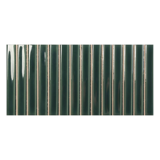 WOW SWEET BARS ROYAL GREEN GLOSS Wandtegel 12,5×25 cm (doosinhoud 0.438 m2)1