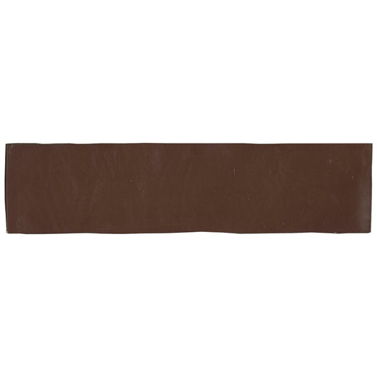 Wandtegel Revoir Paris PROVENCE Chocolate 6.2×25 cm (doosinhoud 0.32 m2)1