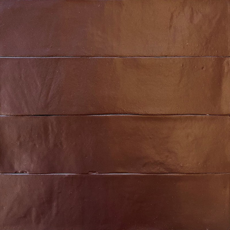 Wandtegel Revoir Paris PROVENCE Chocolate 6.2×25 cm (doosinhoud 0.32 m2)2